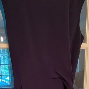 Navy 18W Sleeveless Jumpsuit, swag attached belt